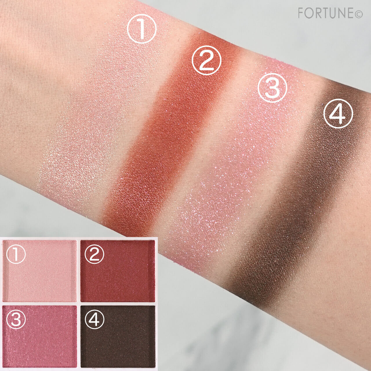 COFFRET D'OR（コフレドール）　テ・ドルチェシャドウ　EX01 ラズベリーショコラ