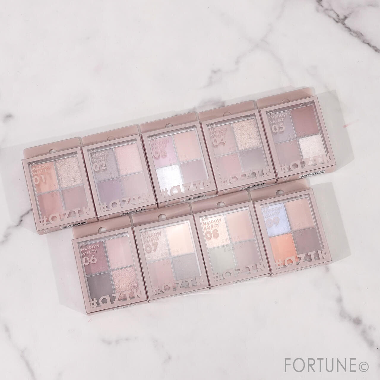 ワンコイン中国コスメ 『aZTK 4色アイシャドウパレット』