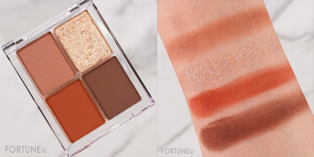 『aZTK 4色アイシャドウパレット』04 テラコッタピピ