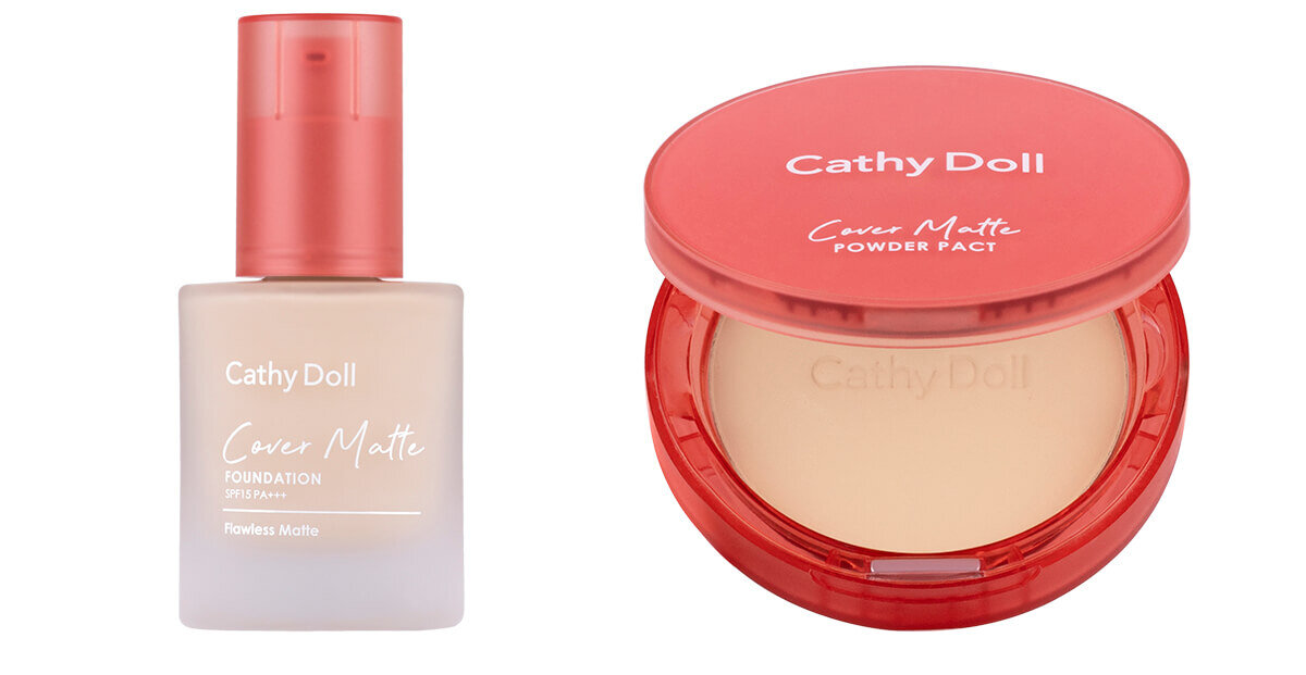 キャシードール「カバーマットファンデーション」「カバーマットパウダーパクト」