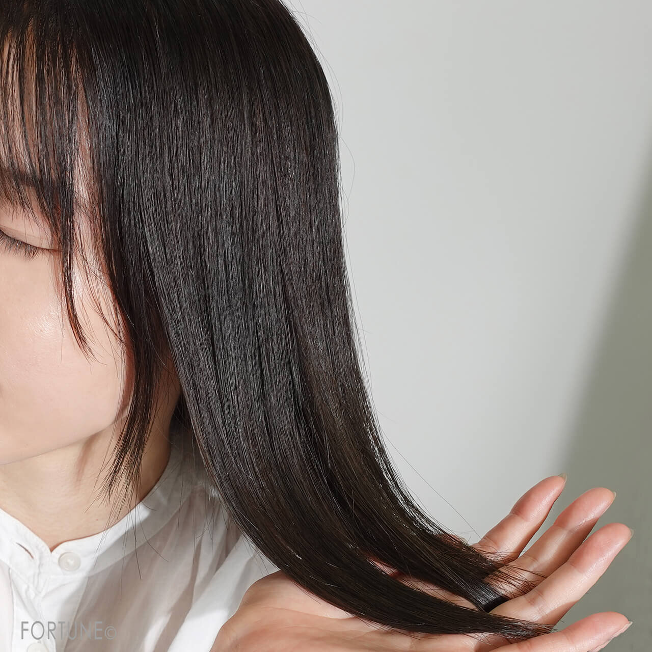 plus eau（プリュスオー）メロウシャンプー／メロウトリートメント使用感イメージ