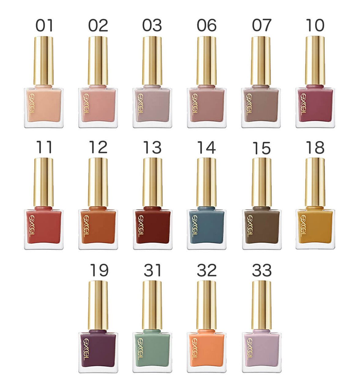 excel（エクセル）　『ネイルポリッシュ　N』