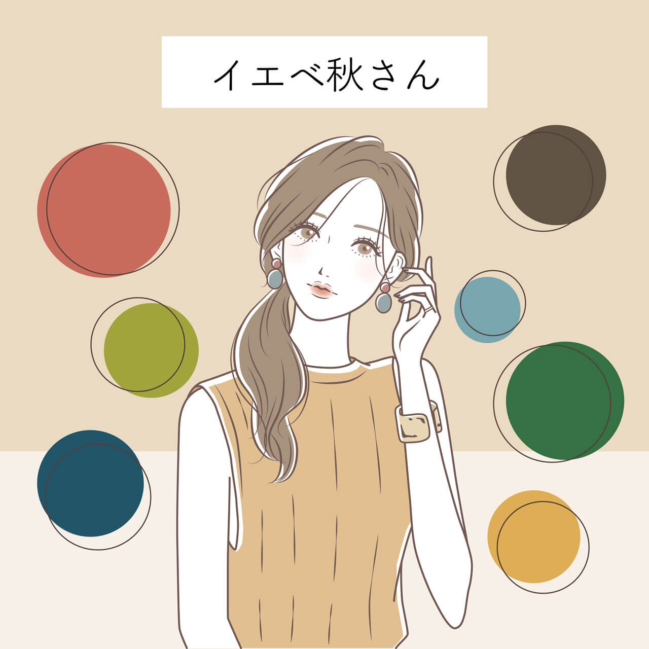 パーソナルカラー診断　イエベ秋（オータム）