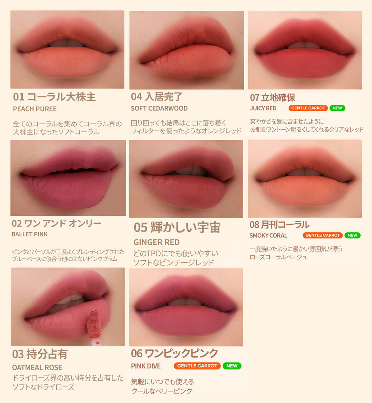 peripera（ペリペラ）　『インク ムード マット ティント』