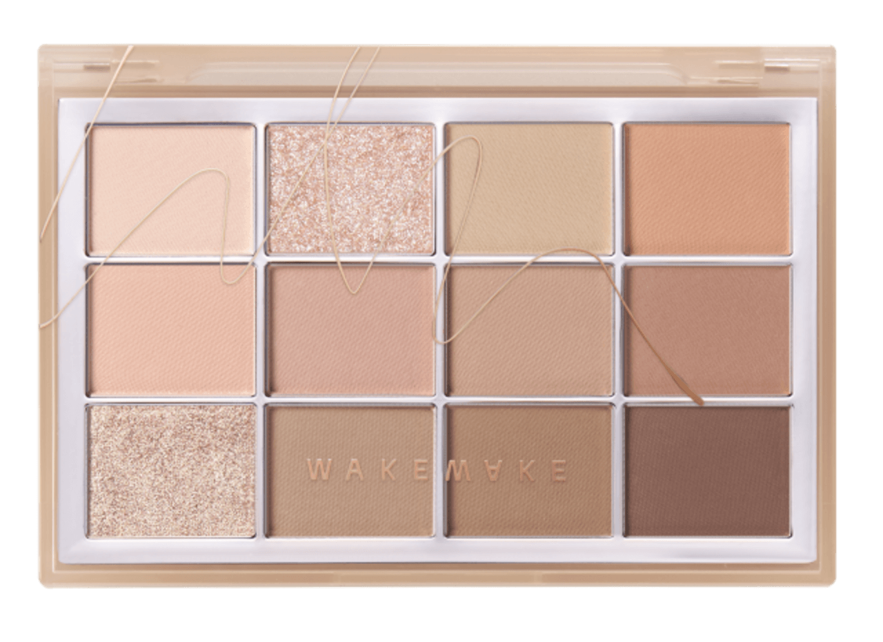 WAKEMAKE（ウェイクメイク）　ソフトブラーリングアイパレット　ウォームナットブラーリング