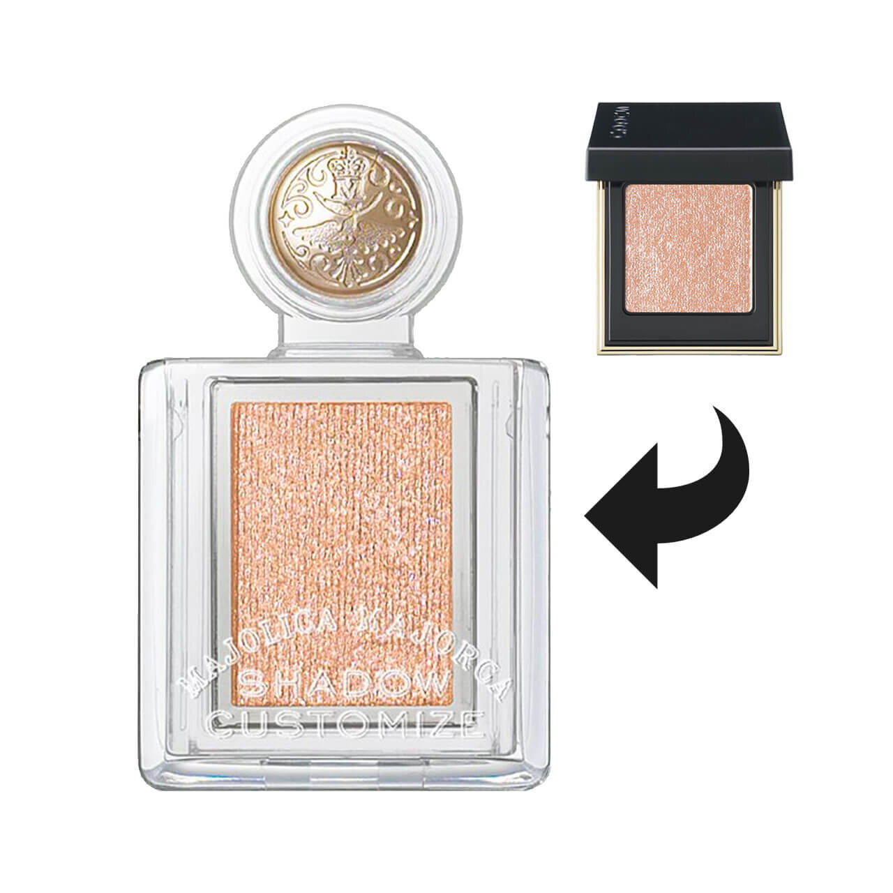 涙袋コスメ　MAJOLICA MAJORCA（マジョリカ マジョルカ）　シャドーカスタマイズ　BE286 ゴージャス姉妹