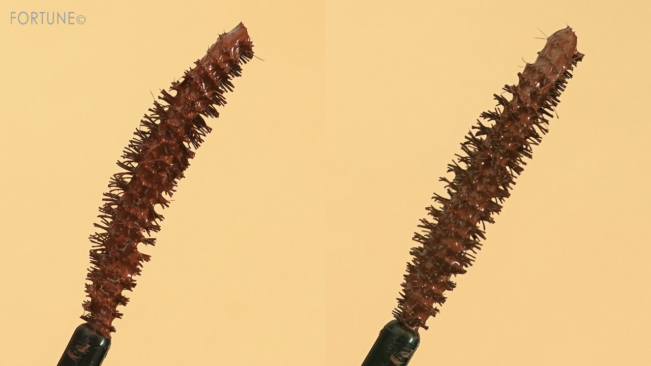 カラーマスカラ　ブラシの形