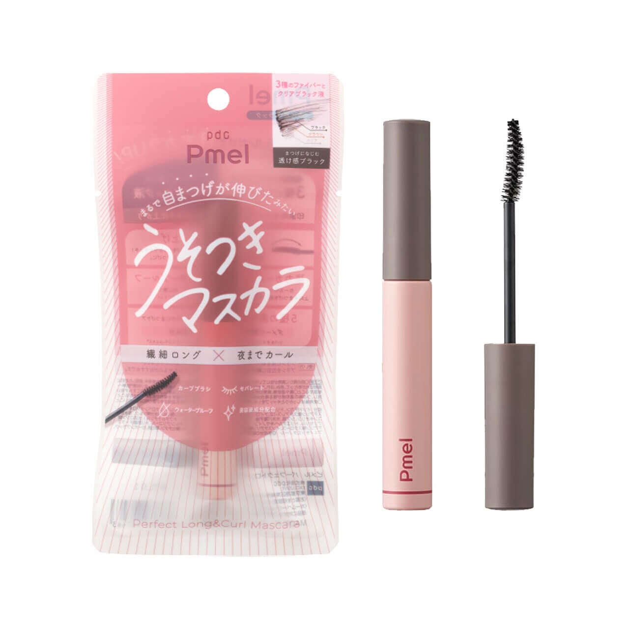 Pmel（ピメル）　パーフェクトロング＆カールマスカラ N