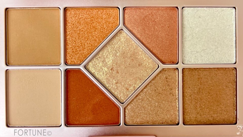 『シャインユー アイシャドウパレット』　「02 黄昏時に煌めく木曜日（オレンジ）」