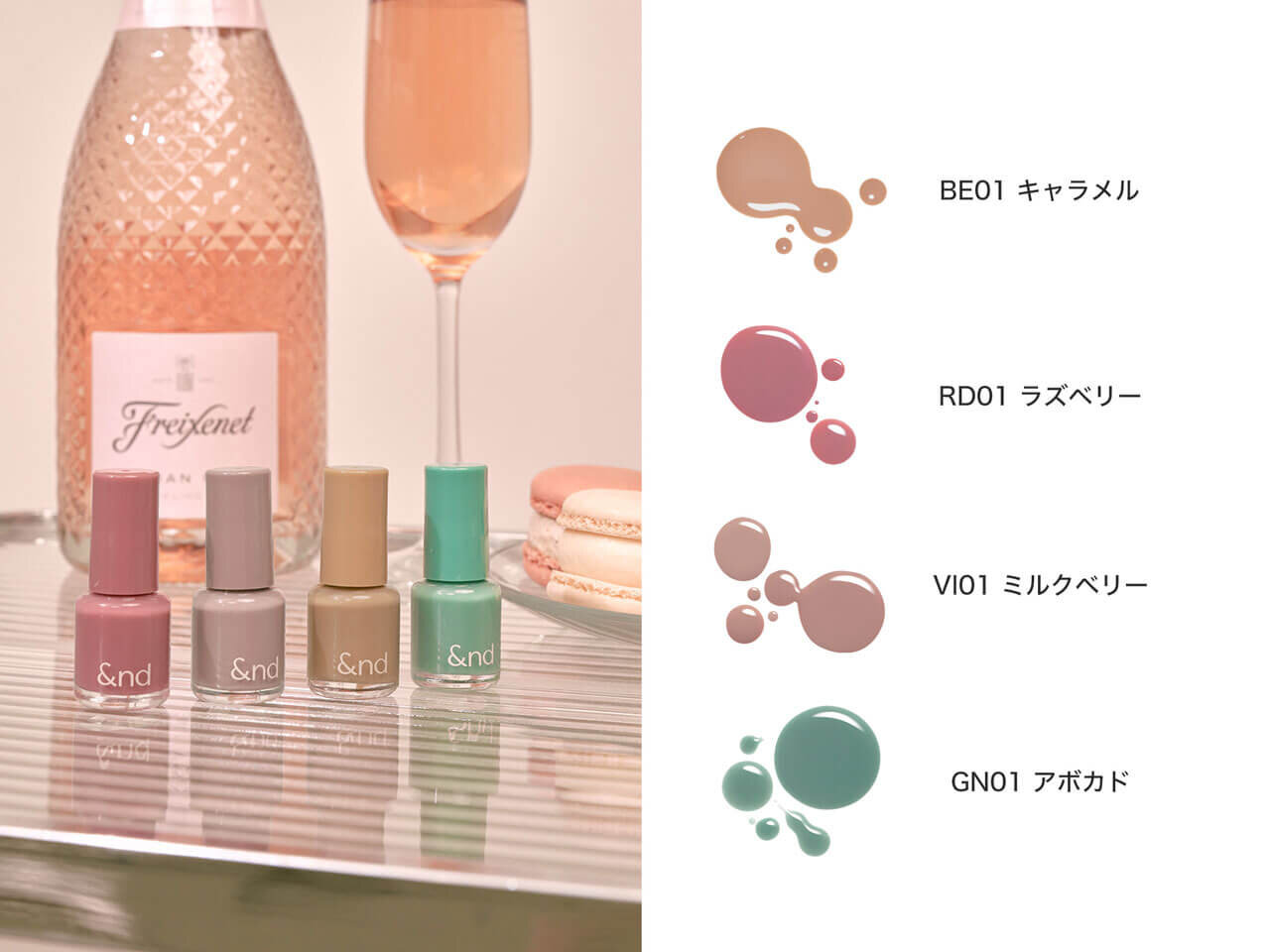 &nd by rom&nd（アンドバイロムアンド）　『グラッシードロップネイル』