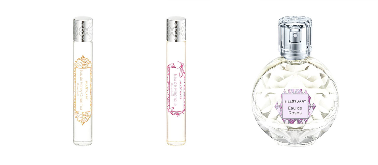 JILLSTUART（ジルスチュアート）　『オード　ハニーシトロンティー　ローラーボール』　『オード　マグノリア　ローラーボール』　『オード　ロージーズ』　
