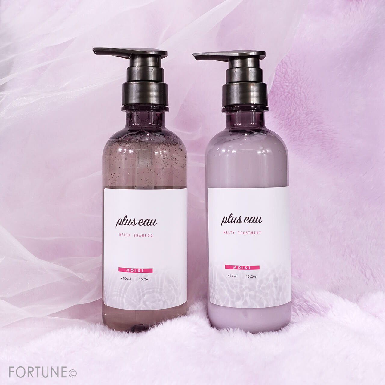 『プリュスオー　メルティシャンプー』『プリュスオー　メルティトリートメント』