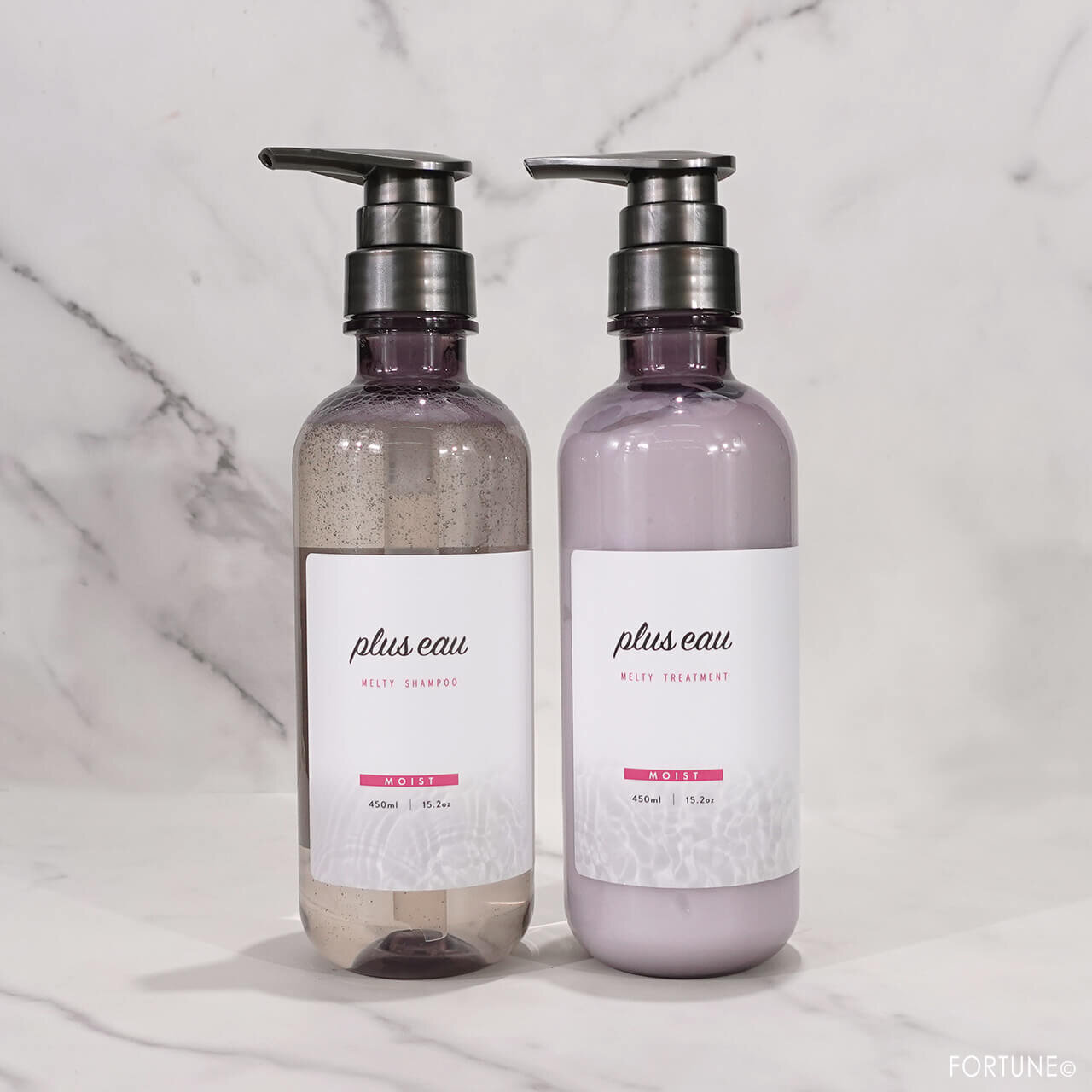 『プリュスオー　メルティシャンプー』『プリュスオー　メルティトリートメント』