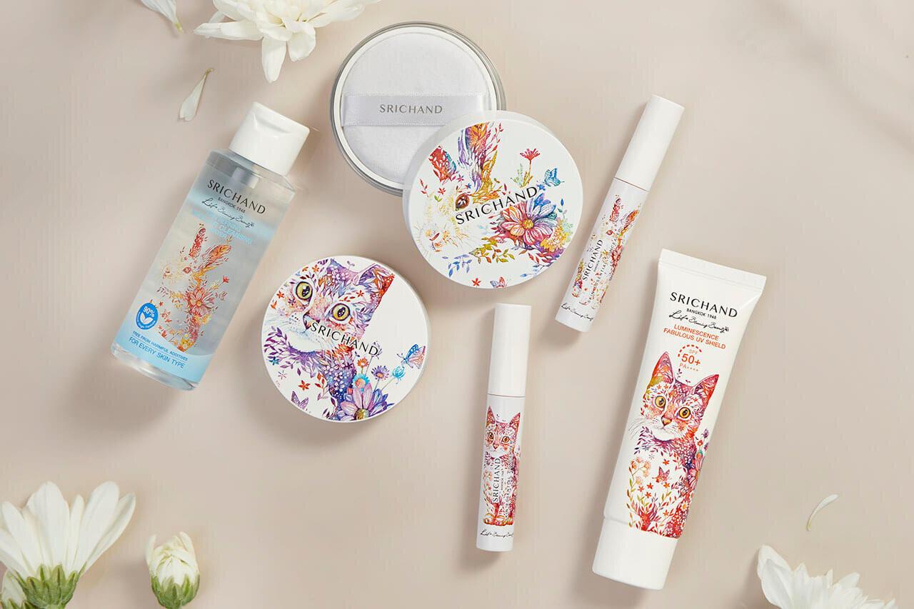 タイコスメ「SRICHAND（シーチャン）」タケダヒロキ コラボ限定コスメ 猫コスメ ウサギ