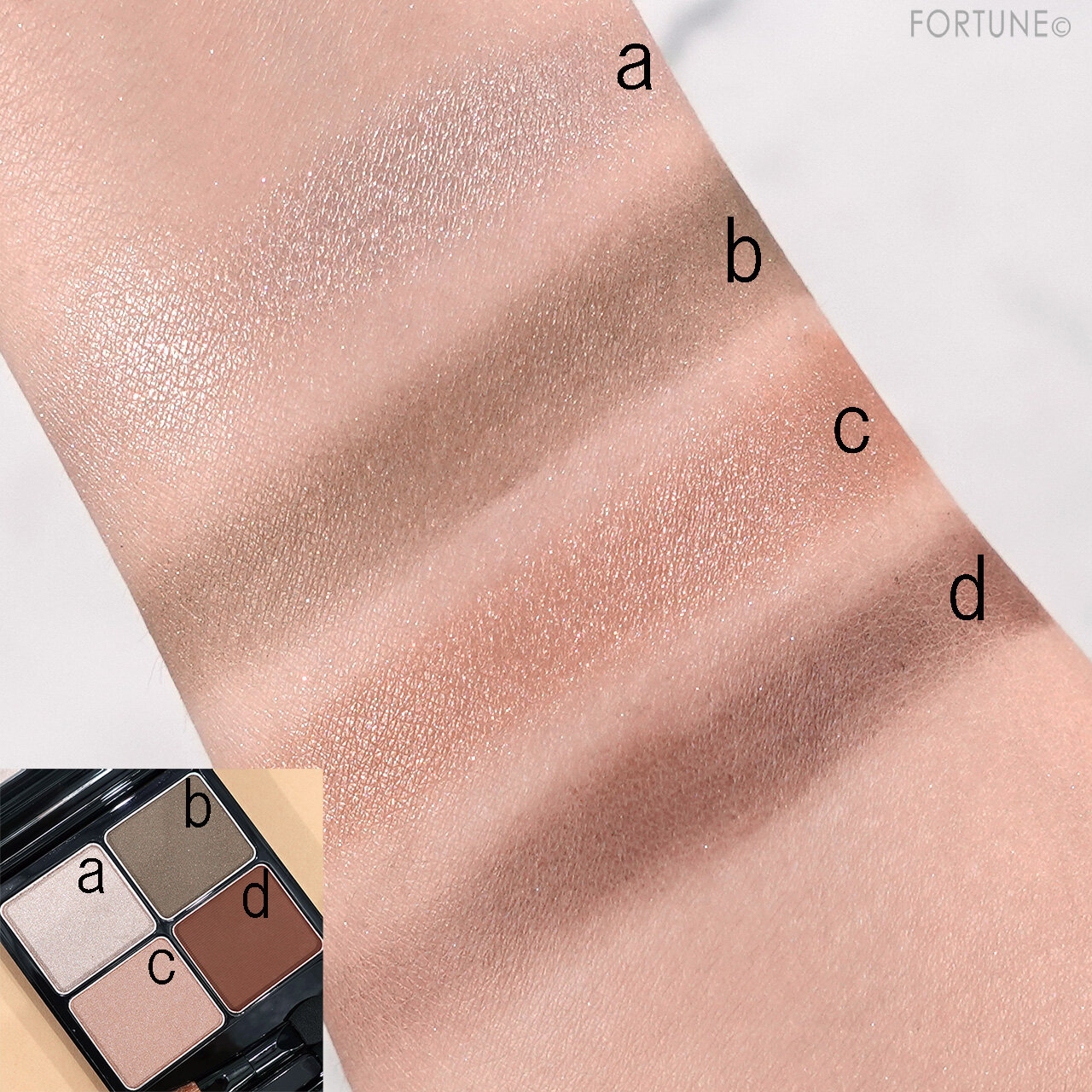 &be（アンドビー）　『&be パレットアイシャドウ』　スタンダードブラウン