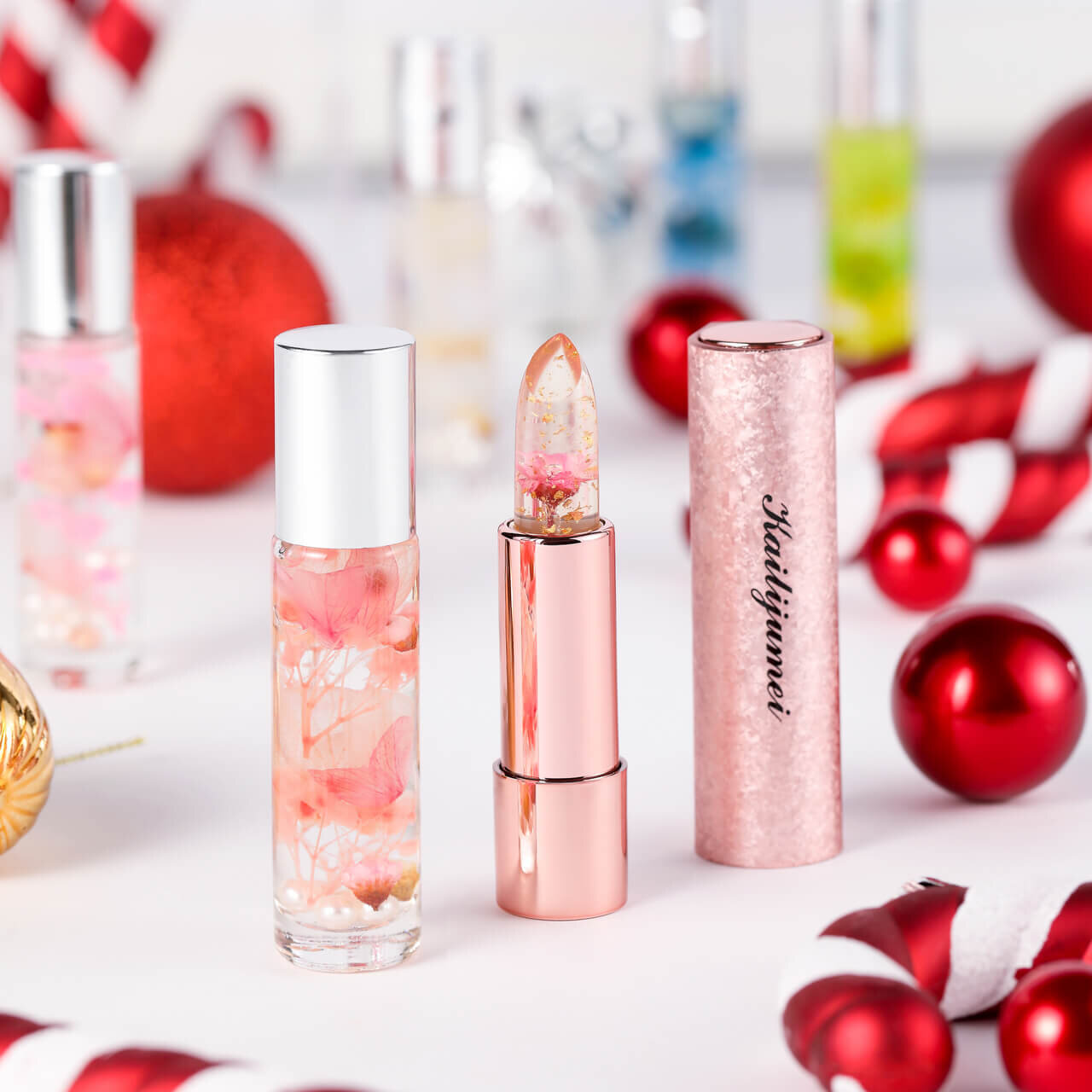 Kailijumei（カイリジュメイ）フラワーリップ＆マルチオイル キット