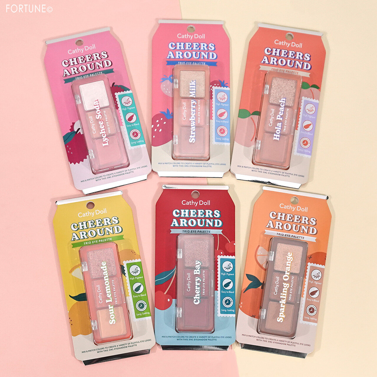CahtyDoll（キャシードール）　2023年冬新作コスメ　シアーアラウンド トリオ アイシャドウパレット