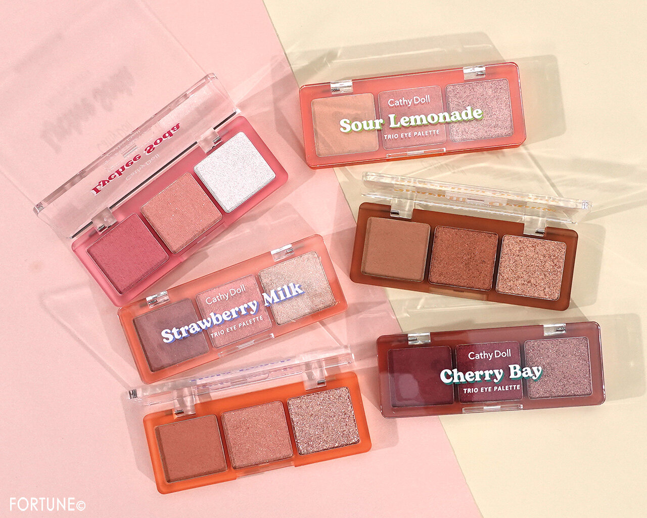 CahtyDoll（キャシードール）　2023年冬新作コスメ　シアーアラウンド トリオ アイシャドウパレット