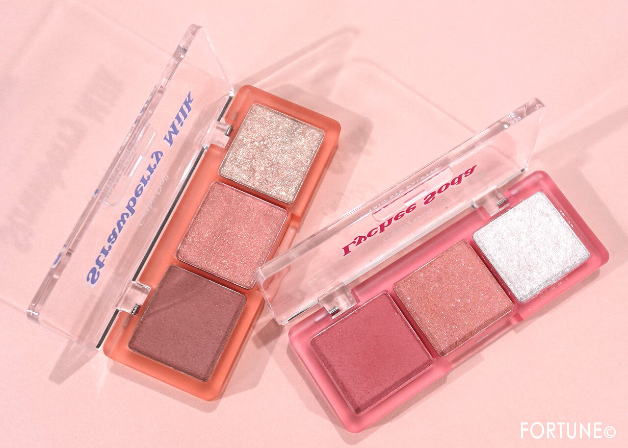 CahtyDoll（キャシードール）　2023年冬新作コスメ　シアーアラウンド トリオ アイシャドウパレット