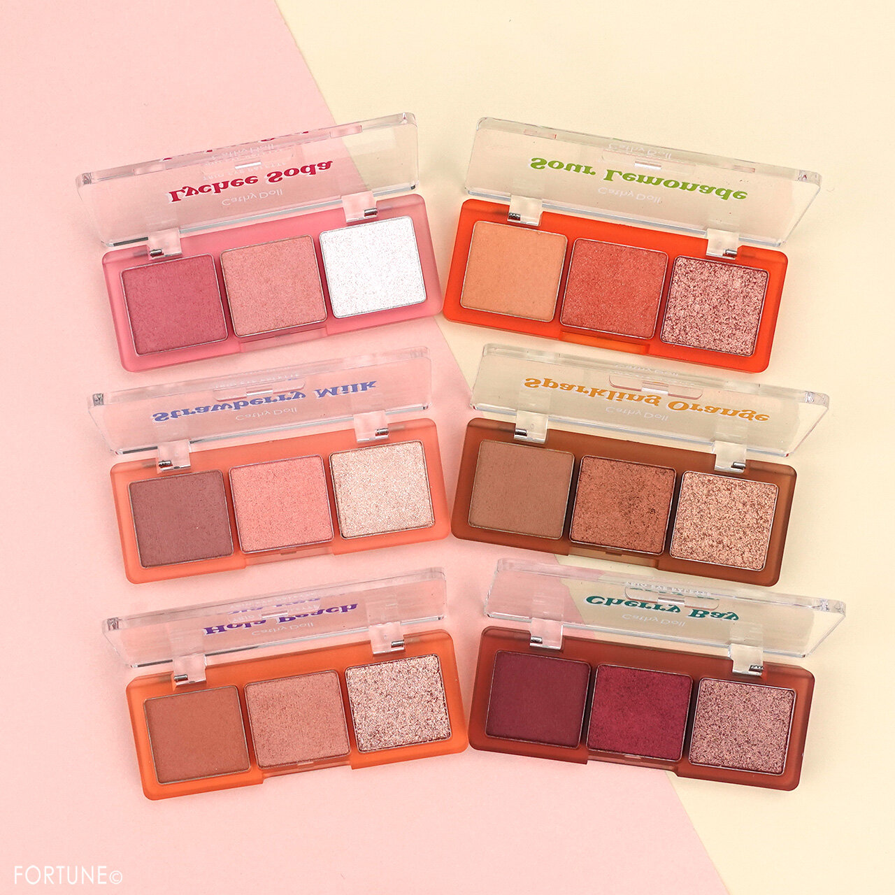 CahtyDoll（キャシードール）　2023年冬新作コスメ　シアーアラウンド トリオ アイシャドウパレット