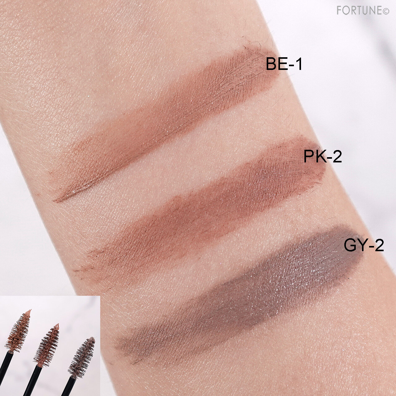 KATE（ケイト）｜３ＤアイブロウカラーＮ　スウォッチ