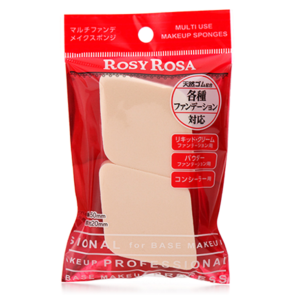 ROSY ROSA（ロージーローザ）　マルチファンデ メイクスポンジ 2P