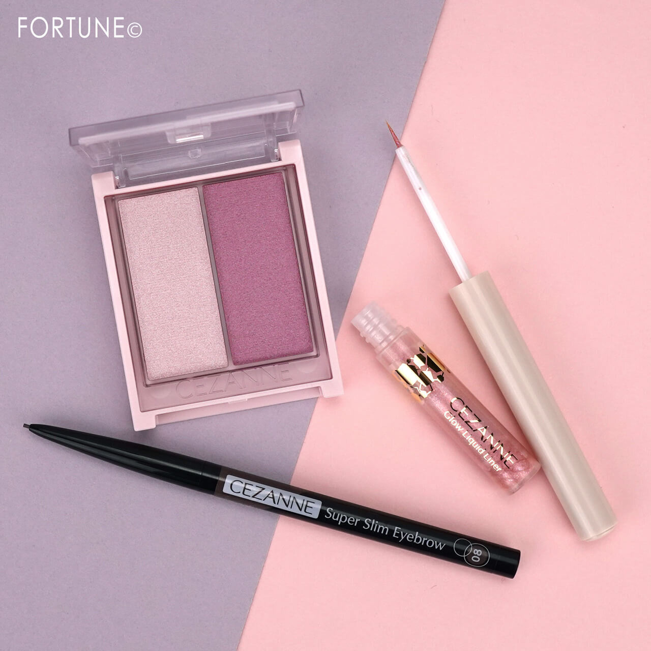 CEZANNE（セザンヌ）　2024年春新作コスメ　『セザンヌ 超細芯アイブロウ』　『セザンヌ グロウリキッドライナー』　『セザンヌ フェイスグロウカラー』　
