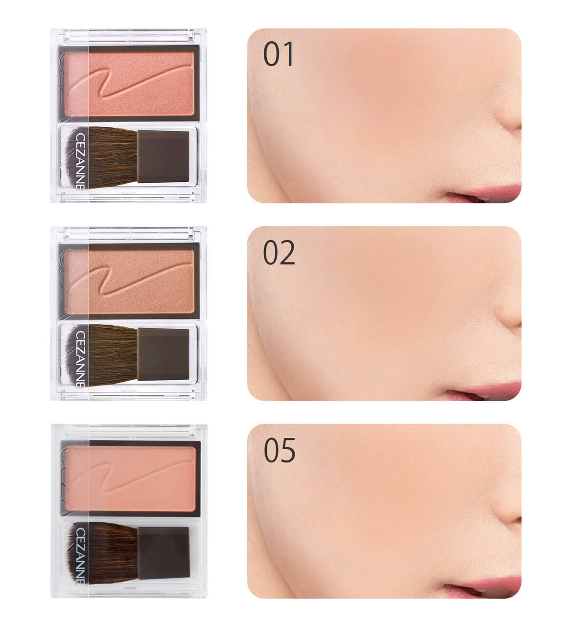 CEZANNE（セザンヌ）　チークブラッシュ　イエベ秋