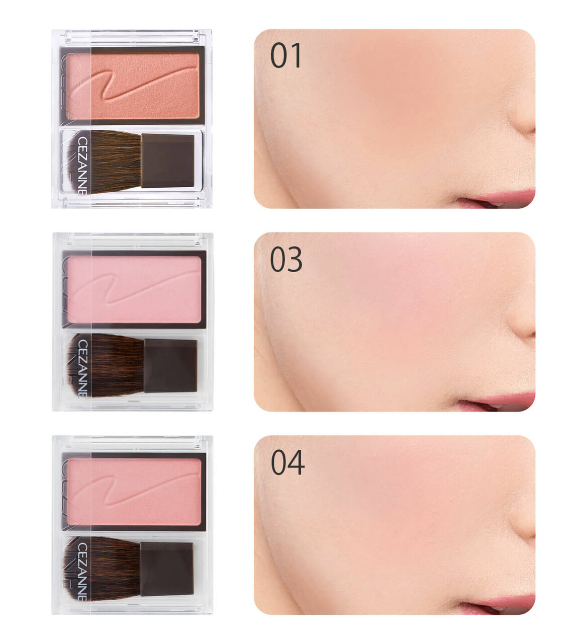 CEZANNE（セザンヌ）　チークブラッシュ　ブルべ夏