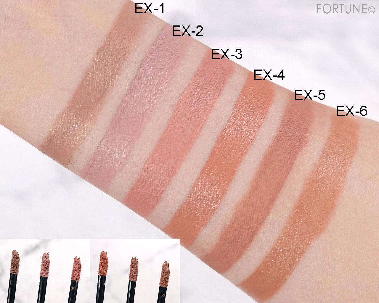 KATE（ケイト）　『ケイト　マットラテリキッドシャドウ』　 EX-1　EX-2　EX-3　EX-4　EX-5　EX-6