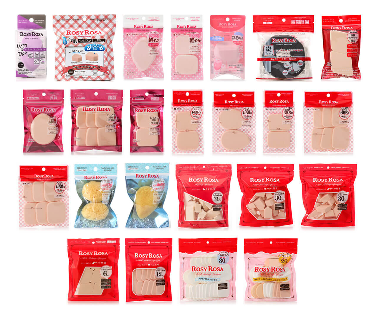 ROSY ROSA（ロージーローザ）　スポンジシリーズ