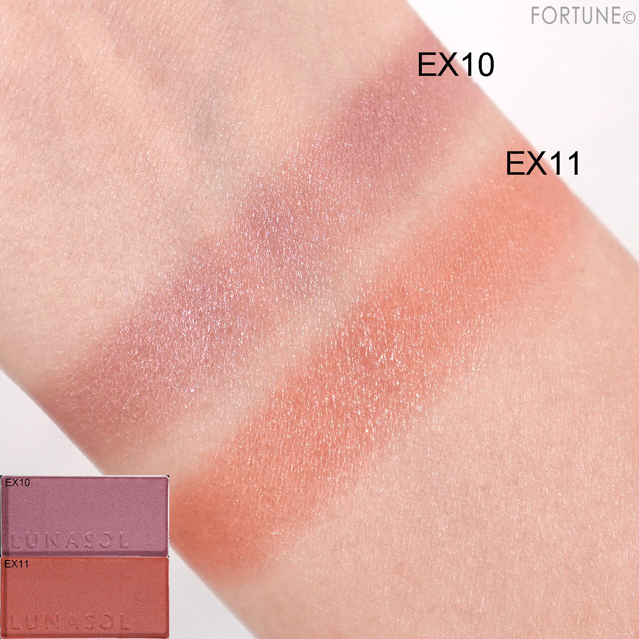 LUNASOL（ルナソル）　カラーリングシアーチークス（グロウ）　EX10 EX11