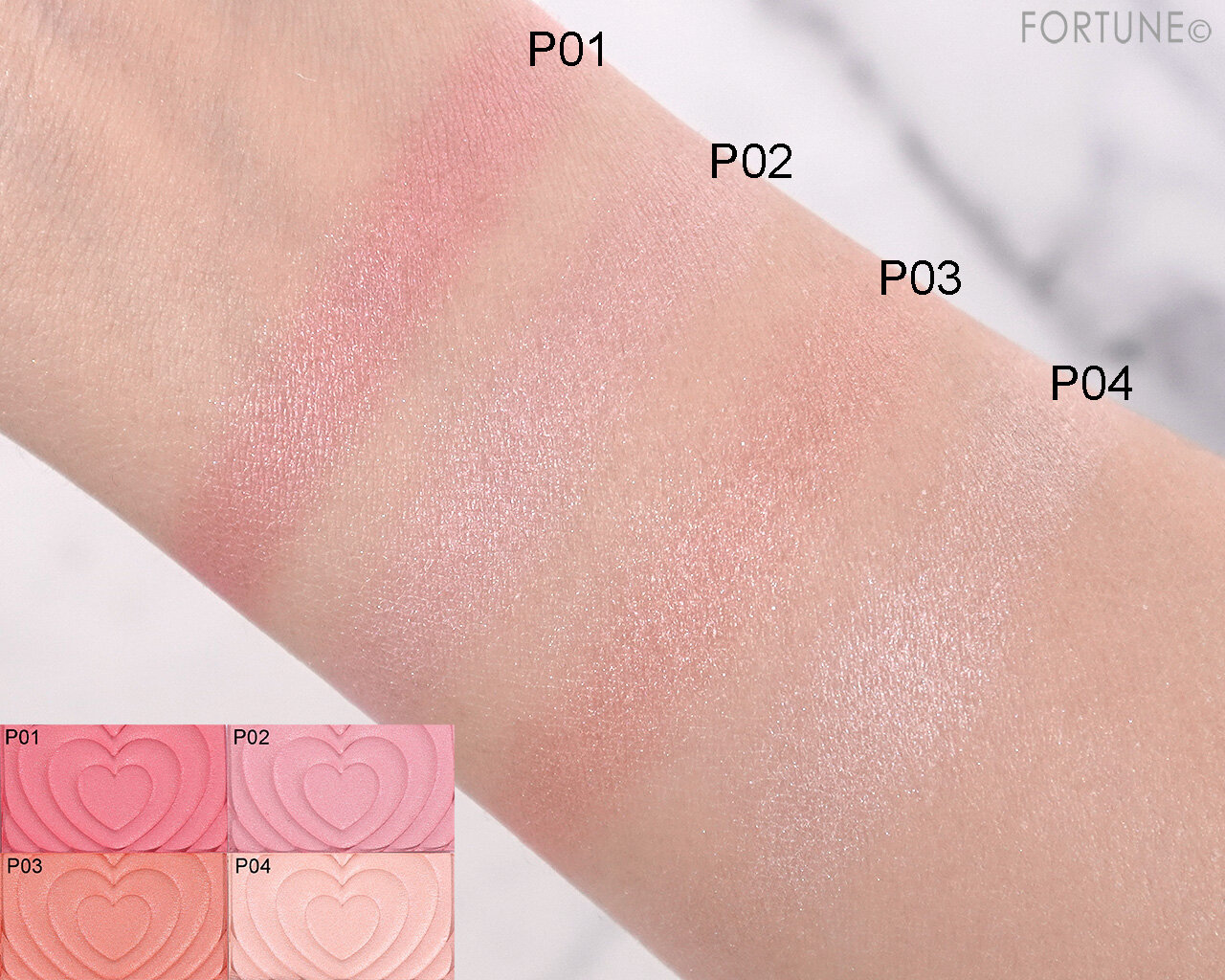 CANMAKE（キャンメイク）　『パウダーチークス』　P01　P02　P03　P04