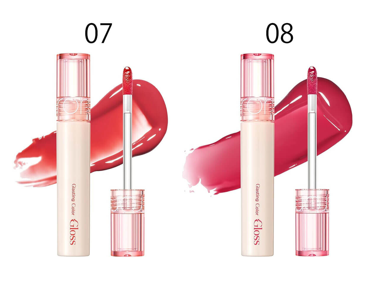 rom&nd（ロムアンド） 『グラスティングカラーグロス』　07　08