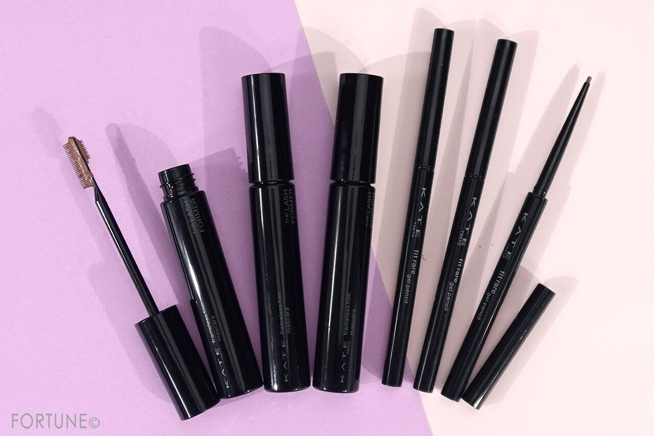 KATE（ケイト）　『ケイト　レアフィットジェルペンシルN』　『ケイト　フレームレスフィルムマスカラ』