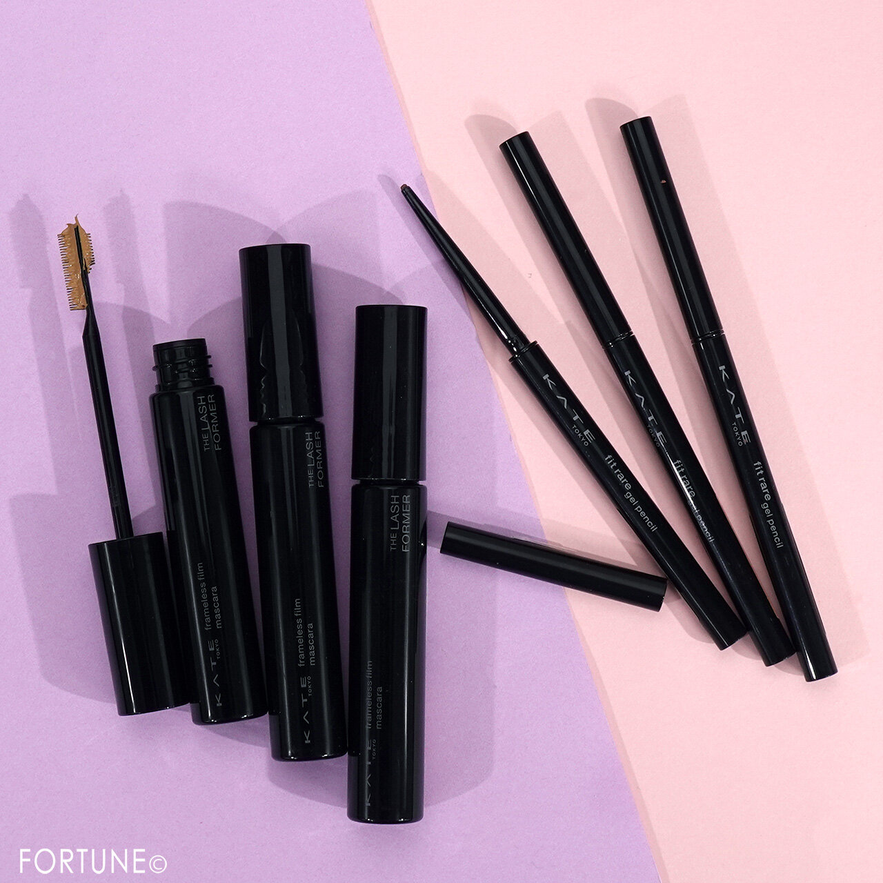 KATE（ケイト）　『ケイト　レアフィットジェルペンシルN』　『ケイト　フレームレスフィルムマスカラ』