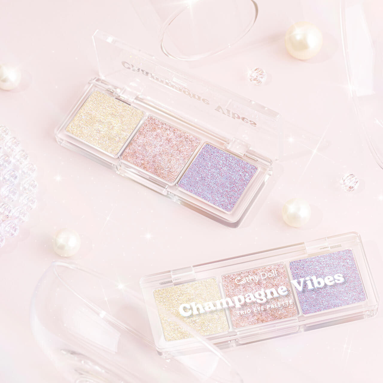 Cathy Doll キャシードール Zutti Mattia コラボ シアーアラウンド トリオ アイシャドウパレット #07 シャンパンバイブス