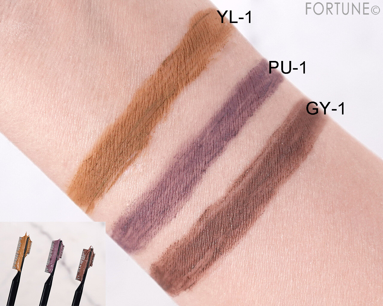 KATE（ケイト）　『ケイト　フレームレスフィルムマスカラ』　YL-1　PU-1　GY-1