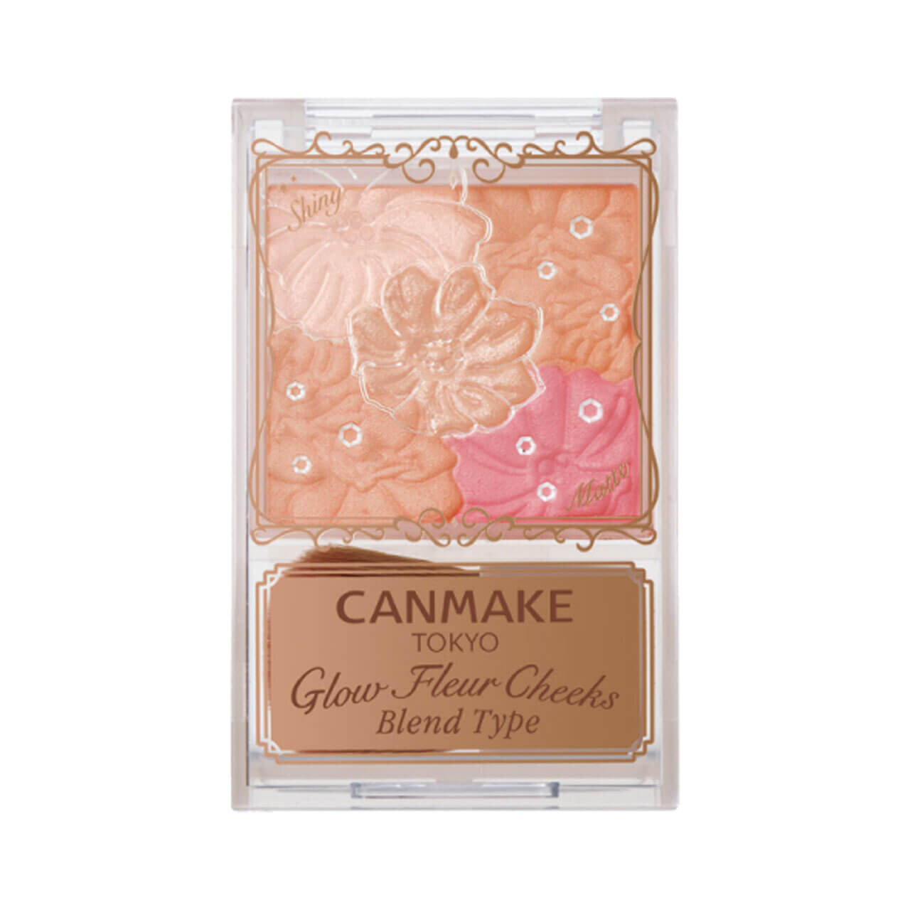 CANMAKE（キャンメイク）　グロウフルールチークス　B01 コットンコーラル（ブレンドタイプ）