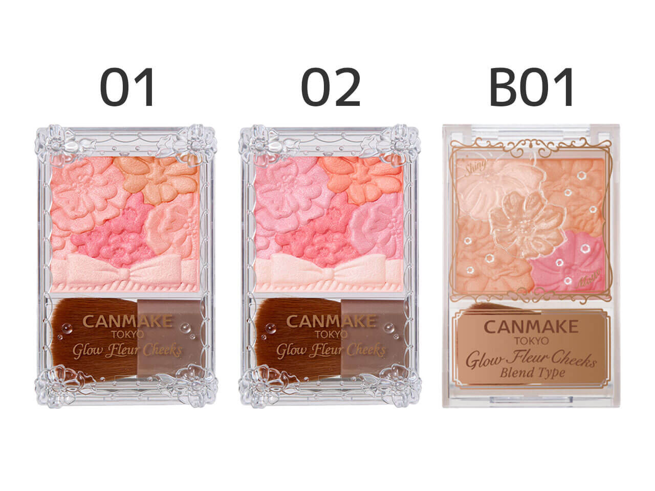 CANMAKE（キャンメイク）　グロウフルールチークス　　イエベ春