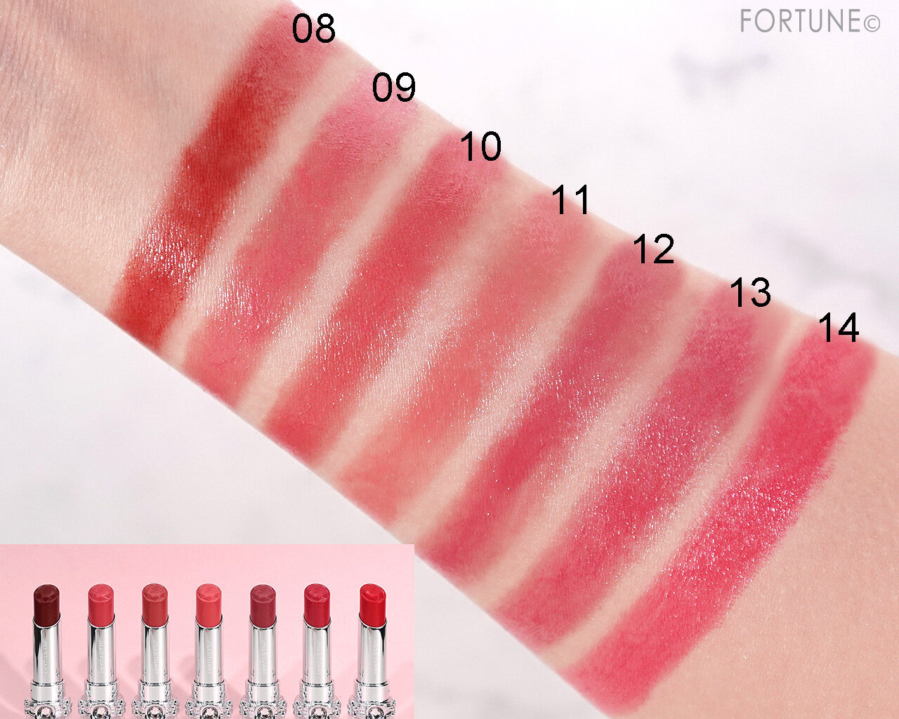 JILLSTUART（ジルスチュアート）　リップブロッサム グロウ　カラーバリエーション