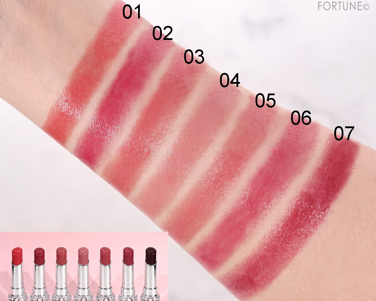 JILLSTUART（ジルスチュアート）　リップブロッサム グロウ　カラーバリエーション