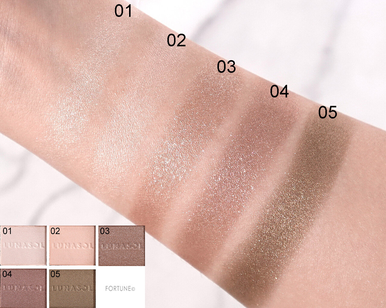 LUNASOL（ルナソル）　モノアイカラーレーション　カラーバリエーション