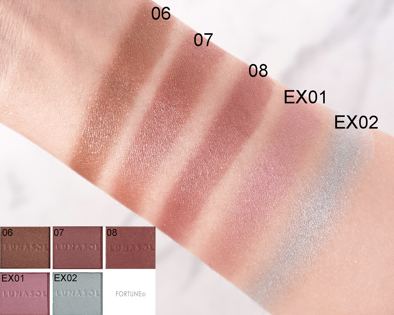 LUNASOL（ルナソル）　モノアイカラーレーション　カラーバリエーション