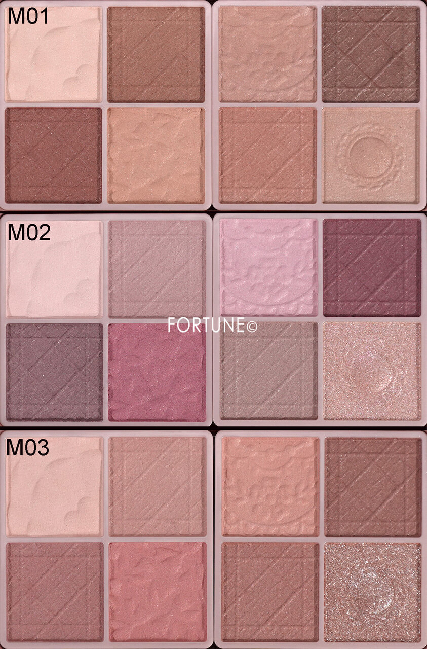 CANMAKE（キャンメイク）　『プティパレットアイズ（マットタイプ）』　M01　M02　M03