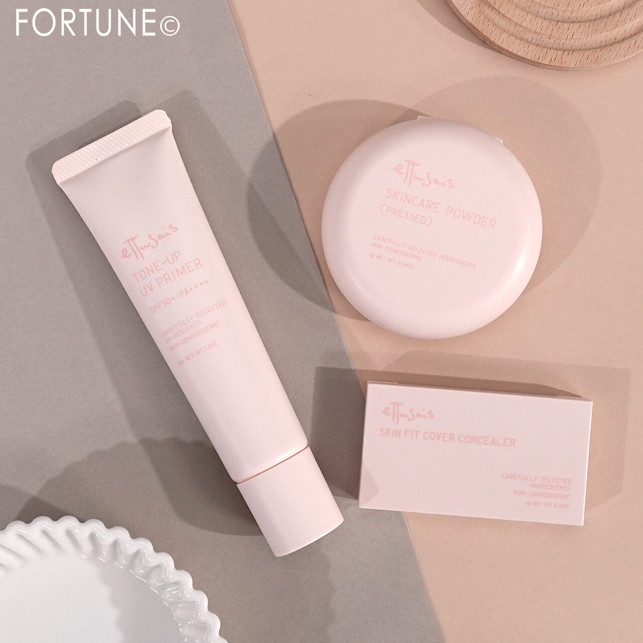 ettusais（エテュセ）　2024年秋新作コスメ　『エテュセ　トーンアップ UVプライマー』　『エテュセ　スキンフィット カバーコンシーラー』　『エテュセ　スキンケアパウダー （プレスト）』　