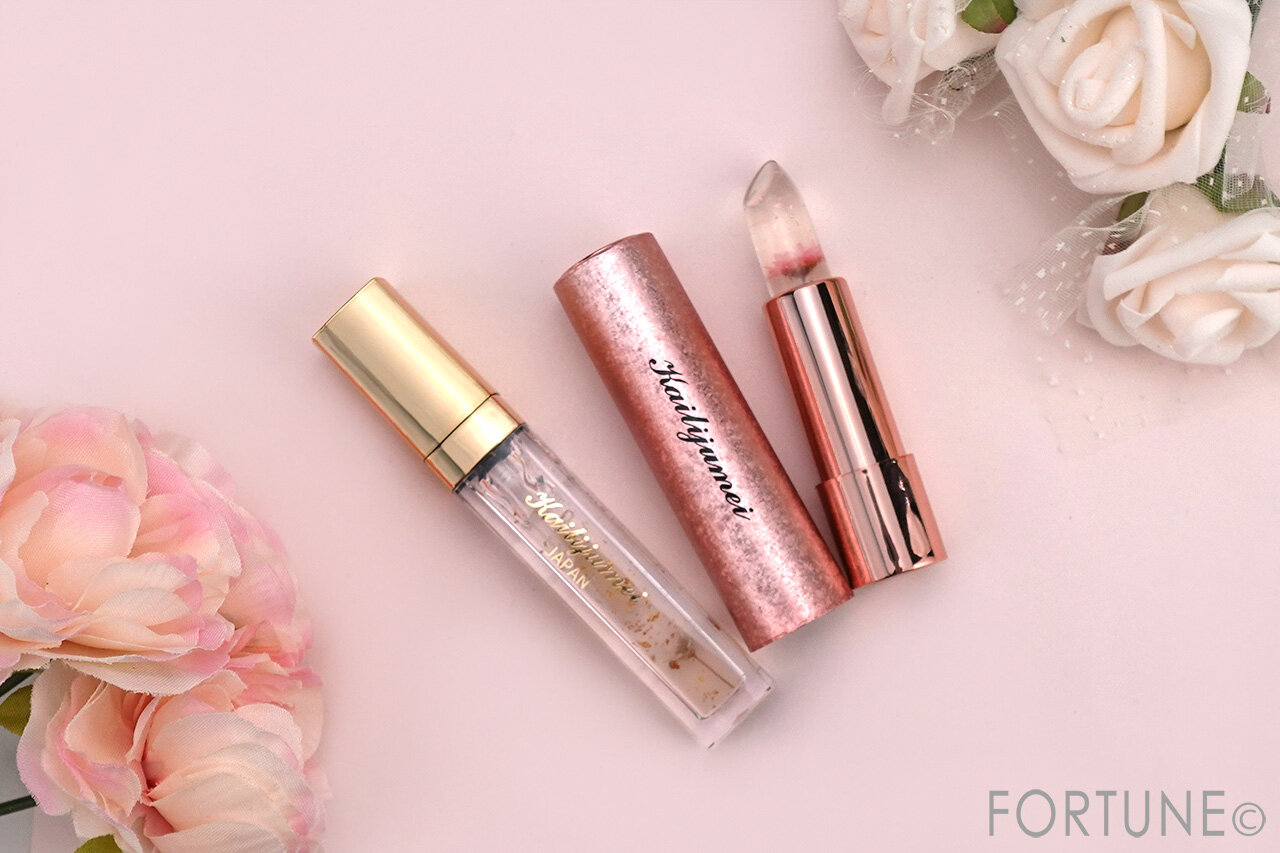 Kailijumei（カイリジュメイ）　2024年クリスマスコスメ　『Kailijumei　フラワーリップ クリアタイプ』　『Kailijumei　フラワーリップエッセンス』