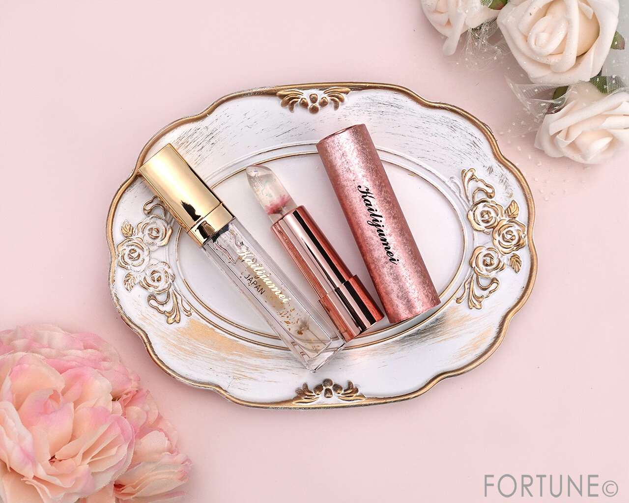 Kailijumei（カイリジュメイ）　2024年クリスマスコスメ　『Kailijumei　フラワーリップ クリアタイプ』　『Kailijumei　フラワーリップエッセンス』