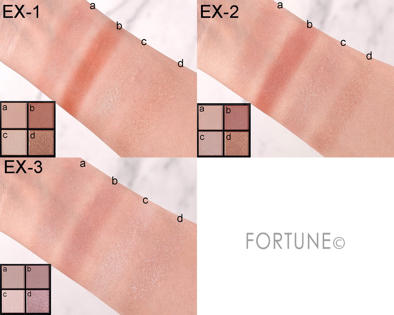 KATE（ケイト）　『ケイト　ポッピングシルエットシャドウ』　EX-1 　EX-2　EX-3