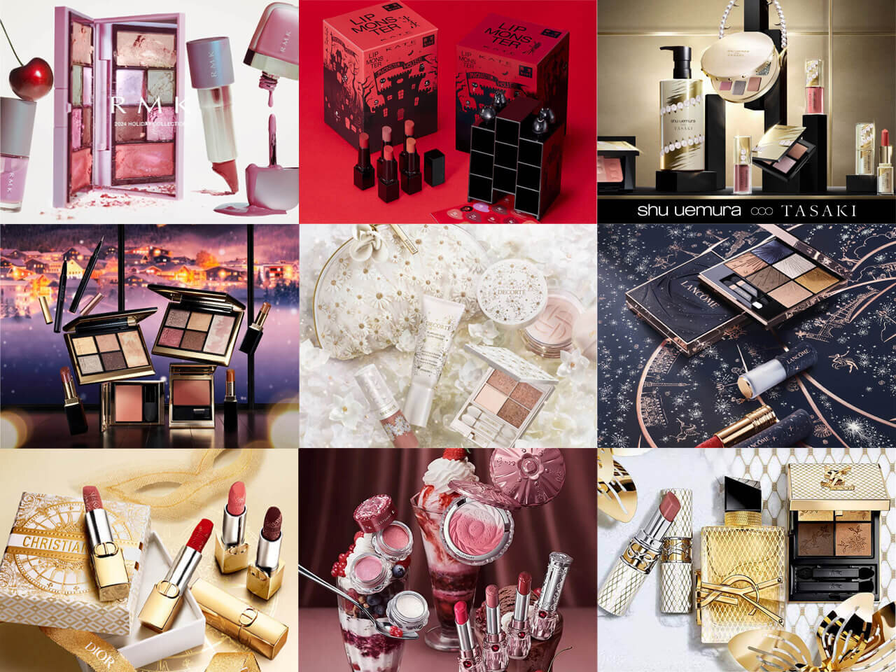 2024年11月発売　クリスマスコフレ　ホリデー限定コスメ
